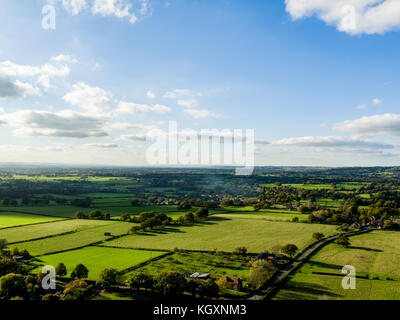 Vista aerea di Egerton, Kent, Regno Unito Foto Stock