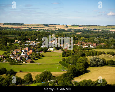 Vista aerea di Egerton, Kent, Regno Unito Foto Stock