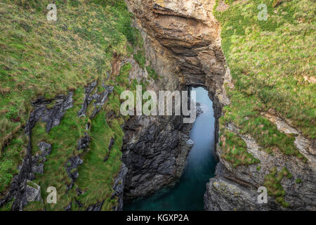 Lundy Bay, Cornovaglia, Regno Unito Foto Stock