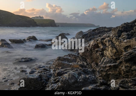 Gunwalloe Church Cove, Cornovaglia, Regno Unito Foto Stock
