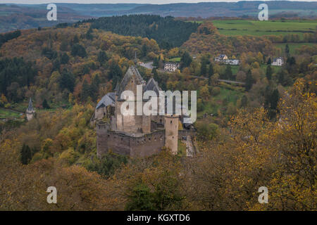 Il castello di Vianden Lussemburgo Foto Stock