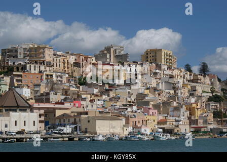 Vista di Sciacca, Sicilia, Italia Foto Stock