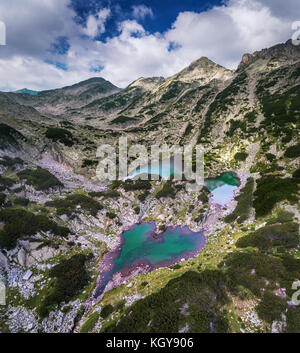 Vista aerea del lago di montagna, Vista panoramica Foto Stock