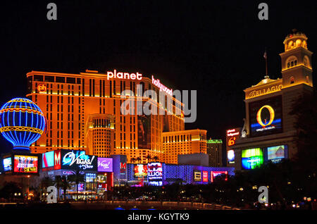 Las vegas strip hotels 2012 Foto Stock