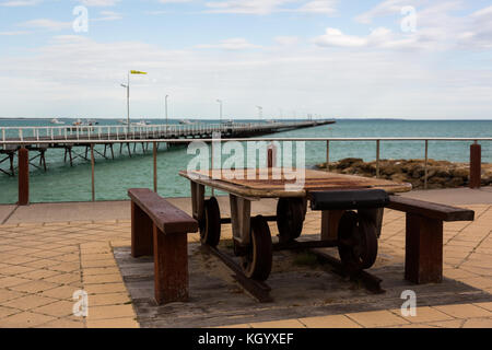 La foto è stata scattata a Beachport, in Sud Australia sud-est. Foto Stock