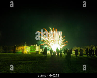 Castello di Leeds Fireworks Spectacular, Maidstone, Kent, regno unito 05 novembre 2017 Foto Stock