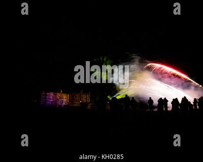 Castello di Leeds Fireworks Spectacular, Maidstone, Kent, regno unito 05 novembre 2017 Foto Stock