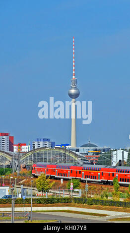 Torre telecom, Berlino, Germania Foto Stock