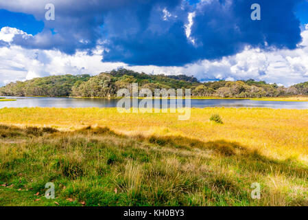 Il lago di Catania in Mount Buffalo, Victoria, Australia Foto Stock