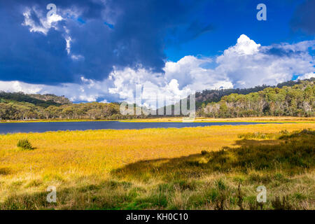 Il lago di Catania in Mount Buffalo, Victoria, Australia Foto Stock