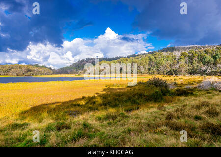 Il lago di Catania in Mount Buffalo, Victoria, Australia Foto Stock