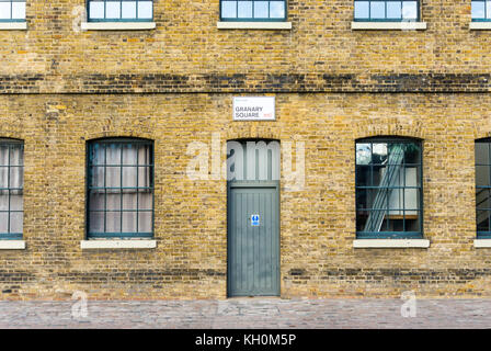 Il granaio di piazza di King's Cross, Londra Foto Stock