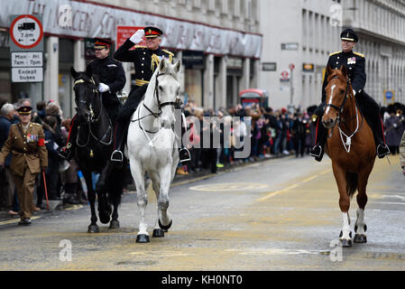 Testa della processione al signore sindaco di mostrare nella città di Londra Foto Stock