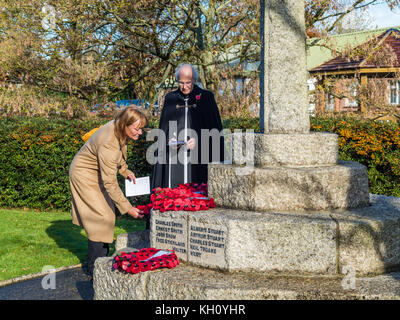 Giorno del Ricordo a East Budleigh Foto Stock