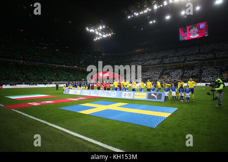 Milano, Italia. 13 novembre 2017. Milano, Italia - 13 novembre: Partita di qualificazione ai Mondiali di calcio 2018 Italia contro Svezia allo Stadio Meazza il 13 novembre 2017 a Milano, Italia. Crediti: marco iacobucci/Alamy Live News Foto Stock