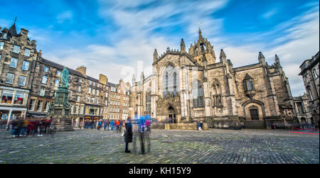 La cattedrale di St. Giles in Edinburgh Foto Stock