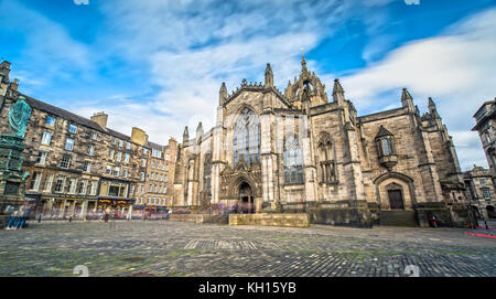 La cattedrale di St. Giles in Edinburgh Foto Stock