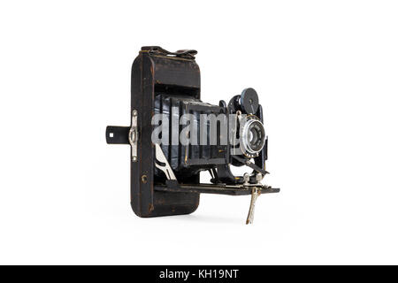 Nei primi anni del XX secolo i macellai orologio da tasca Carbine 120 bobine di pellicola fotocamera, 1910-1920, isolata contro uno sfondo bianco Foto Stock