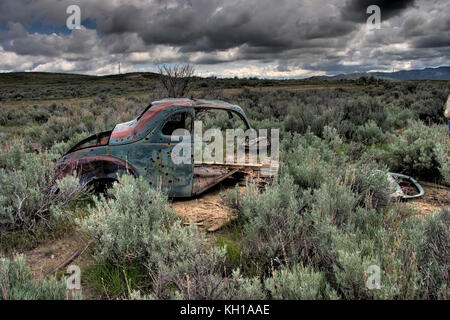 Ferris Ghost Town, Wy. A nord di Rawlins sulla Rt 287 circa 24 miglia a nord (circa 5 miglia a sud di Lamont svoltare a destra (est) sulla Carbon County Route 100, Foto Stock