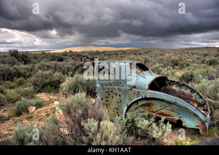 Ferris Ghost Town, Wy. A nord di Rawlins sulla Rt 287 circa 24 miglia a nord (circa 5 miglia a sud di Lamont svoltare a destra (est) sulla Carbon County Route 100, Foto Stock