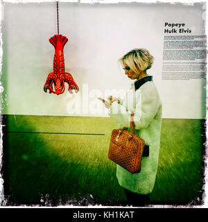 La Francia. Parigi (75), 1er Arr. Jeff Koons mostra. Centro Beaubourg. 'L'aragosta' Foto Stock