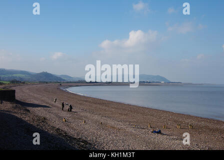 Blue Anchor Bay, Somerset, Regno Unito Foto Stock