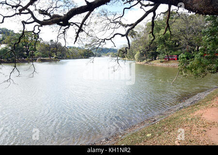 Le immagini hanno preso, Kandy, Sri Lanka presso il lago di downtown. Le immagini prese durante la mia prima visita alla bella città Foto Stock