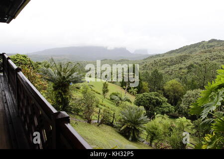 Varangue sur morne, il pranzo con vista mozzafiato Foto Stock