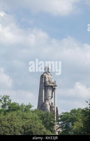 Bismarck-Monument, Amburgo, Germania, Europa i Bismarck-Denkmal im Alten Elbpark , Amburgo, Germania Foto Stock