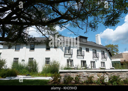 Il recentemente rinnovato e restaurato storico edificio principale dell'ex Guild Inn, ora un matrimonio, sale per riunioni e banchetti complesso in Toronto Ontario Canada Foto Stock