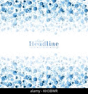 Particelle cerchio blu sfondo astratto festivo. Progettazione vettoriale Illustrazione Vettoriale