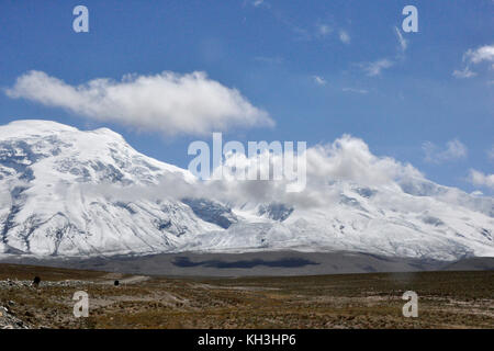 Cina,Xinjiang, regione del Pamir,muztagh ata Foto Stock