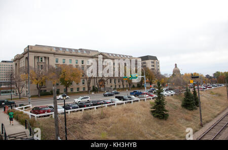 Il 6 ottobre 2017: Editoriale del bowker edificio e legislatore in Edmonton, Alberta, Canada Foto Stock