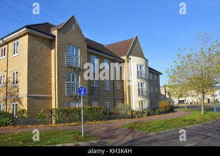 Moderni appartamenti in Cambourne, Cambridgeshire Foto Stock