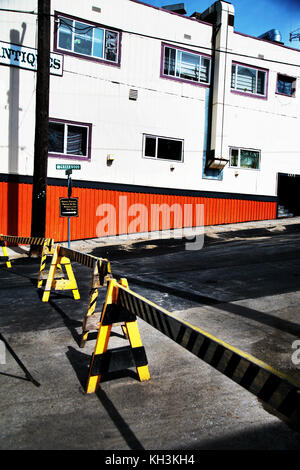 Greenwood è una città mineraria nel sud della British Columbia nella Okanagan Valley Canada noto per il suo retro-art deco e western edifici e facciate di edifici Foto Stock