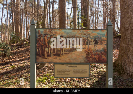 Campo di Battaglia di Yorktown Virginia Foto Stock