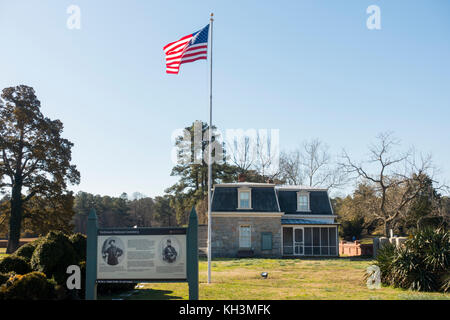 Campo di Battaglia di Yorktown Virginia Foto Stock