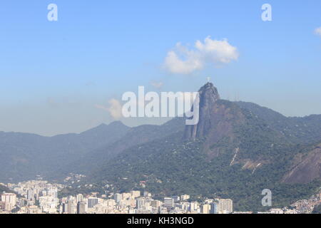 Vista dal Corcovado a Rio de Janeiro Foto Stock