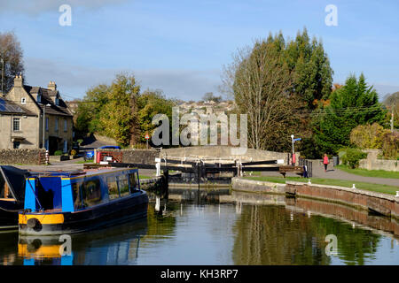 Intorno al piccolo wiltshire città di Bradford-on-Avon, Wiltshire, Inghilterra Regno Unito Foto Stock