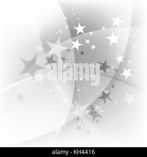 Abstract grigio sfondo stellato Illustrazione Vettoriale