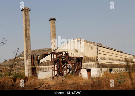 Fabbrica di zucchero edificio, tasgaon, sangli, Maharashtra, India, Asia - sgg 259088 Foto Stock