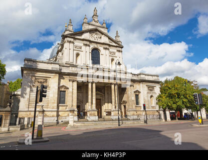 Londra - Facciata del Brompton oratorio chiesa Foto Stock