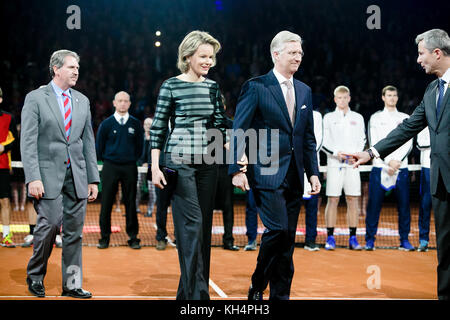 Belgiens Königin Mathilde d’ Udekem d’ Acoz Foto Stock