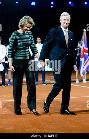 Belgiens Königin Mathilde d’ Udekem d’ Acoz Foto Stock