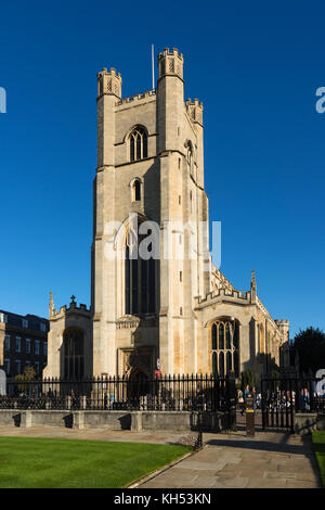 Grande St Marys Church, la chiesa dell'Università di Cambridge city centre di Cambridge, Regno Unito Foto Stock