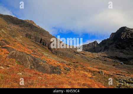 Vista di coire lagan glen fragile isola di Skye Foto Stock