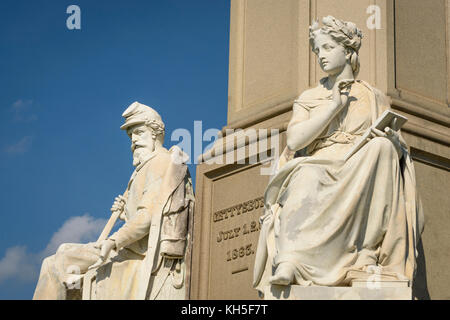 I soldati del monumento nazionale, Gettysburg National Military Park, Pennsylvania, USA. Foto Stock