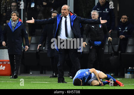 Roma, Italia. Xiii nov, 2017. Milano 13-11-2017 italia Svezia playoff world cup 2018 nella foto foto fotografo01 credit: indipendente Agenzia fotografica/alamy live news Foto Stock