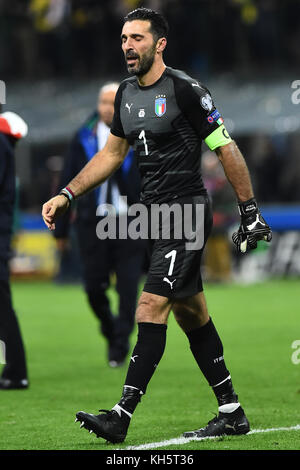 Roma, Italia. Xiii nov, 2017. Milano 13-11-2017 italia Svezia playoff world cup 2018 nella foto foto fotografo01 credit: indipendente Agenzia fotografica/alamy live news Foto Stock