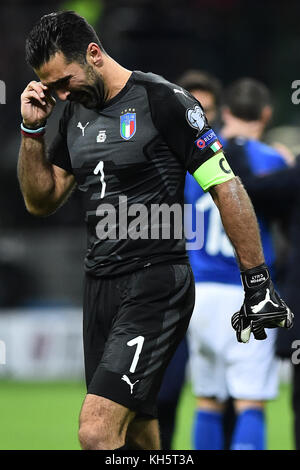 Roma, Italia. Xiii nov, 2017. Milano 13-11-2017 italia Svezia playoff world cup 2018 nella foto foto fotografo01 credit: indipendente Agenzia fotografica/alamy live news Foto Stock